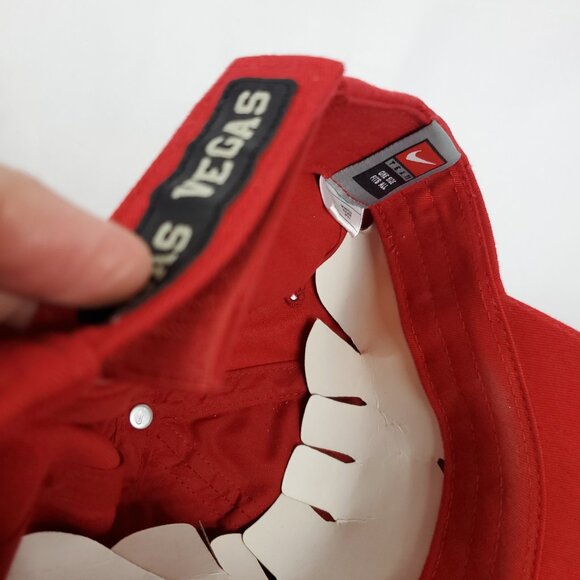 Nike UNLV Red Ball Cap Rebels Las Vegas Hat OS Embroidered UNLV Front - Picture 10 of 10